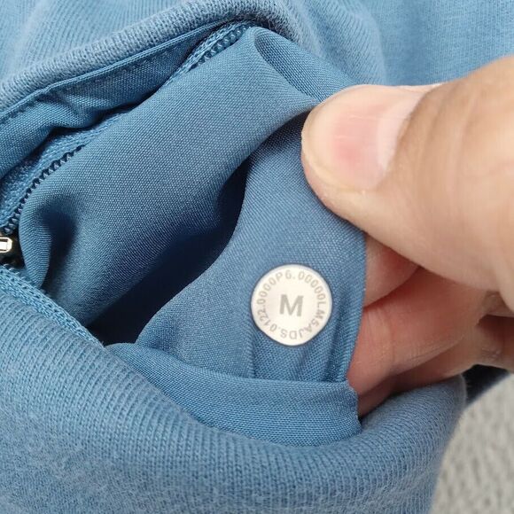 Lululemon Pants Mens Medium Blue French Terry Joggers Adjustable Cuffs LM5AJDS - Picture 9 of 10